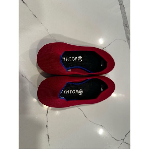 Rothy's The Flat Rounded Toe Cherry Red Ballet Flats Women’s Sz 9.5 - Picture 2 of 7